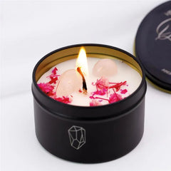 VELA DECORATIVA QUARTZO ROSA AROMA DE ROSAS