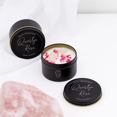 VELA DECORATIVA QUARTZO ROSA AROMA DE ROSAS