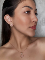 CONJUNTO DIA A DIA DOURADO PEDRA CABOCHAO