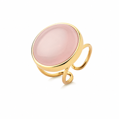 ANEL REGULAVEL DOURADO CABOCHAO LISO
