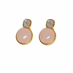 BRINCO CLÁSSICO DOURADO REDONDO COM RÓDIO BRANCO