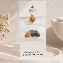 PINGENTE COMBO ZEN DOURADO SEM CORRENTE PEQUENO