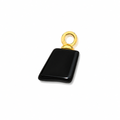 PINGENTE DOURADO COM PEDRA EM TAMANHOS DIFERENTES