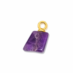 PINGENTE DOURADO COM PEDRA EM TAMANHOS DIFERENTES