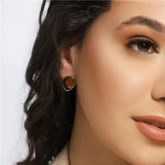 CONJUNTO FACETADO PEROLADO DETALHE GOTA DOURADO